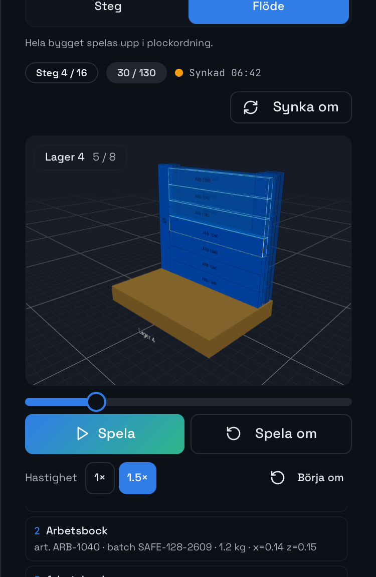 Packalytics load guide building a pallet layer by layer in 3D